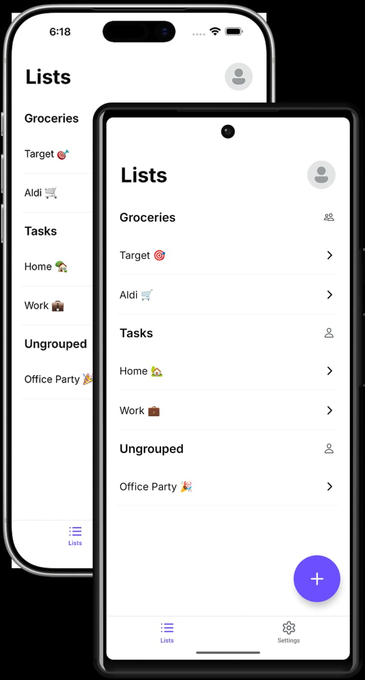 Togro iOS and Android screenshots